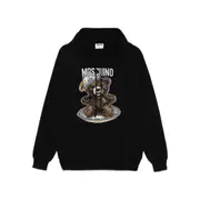 [Moschino] Moschino Teddy Bear-intarsia Hoodie 50 IT BLACK