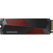 Samsung 990 Pro With Heatsink 2TB M.2 NVMe Internal SSD PCIe Gen 4 - Up to 7450MB/s Read - Up to 6900MB/s Write - 1400K/1550K IOPS - 5 Years Warranty or 1200 TBW [MZ-V9P2T0CW]