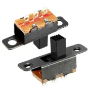47Pcs 4mm Vertical Slide Switch SPDT 3 Terminals PCB Panel Latching