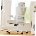 Ergonomic Office Chair: Office Computer Desk Chair with White With Headrest