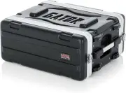 Gator Molded 4U Rack Case with Heavy Duty Latches; Shallow 14.25" depth (GR-4S)