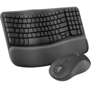 Logitech Wave Keys MK670 Combo, Wireless Ergonomic Keyboard with Signature M550