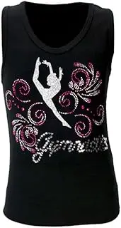 [Bernit] Gymnastics Tank Top (Black) | Rhythmic Gymnastics | Leisure | Sports | Training | Girls | Top