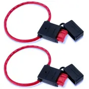 10 Gauge Inline Fuse Holder: 12V-32V with 50 AMP Maxi Blade Fuses & Waterproof P