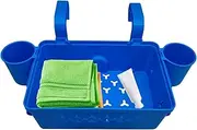 Poolside Storage Basket - Ool Basket with Pool Cup Holder | Pool Toy | Cup Holder | Storage Bin | Poolside | Swimming Toy Tray | Lightweight Organizer with
