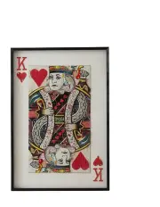 [Koala Living] King of Hearts Framed Paper Collage in Multi
