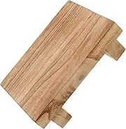 OHPHCALL Decorative Wooden Pedestal Stand Unique Textured Wood Stool for Bathroom Home Decor for Plants Candles Photo Frames More Sturdy Stable Display Stand