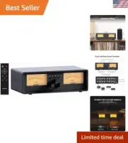 ET30 VU Meter Amplifier/Speaker Selector, 2 in 2 Out Vintage Switcher, Speake...