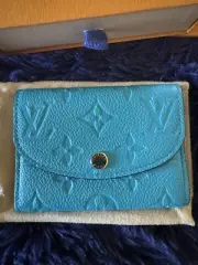 louis vuitton empteinte rosalie wallet turquoise