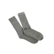 Fallen Footwear Patch Padded Heel and Toe Anti Slip Sock - Heather Gray