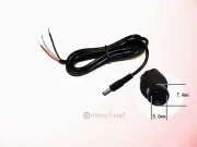 7.4x5.0mm 7.4/5.0 DC Connector Cable Cord For HP Dell Samsung ASUS EEE PC Laptop
