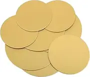 DINHEAROM Nonstick 8pcs Cake Boards Round Mousse Cake Bases Strong Cardboard for 6'' 8'' for Weddings Birthdays