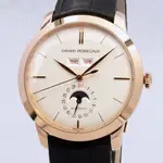 GIRARD PERREGAUX 芝柏 1966 FULL CALENDAR 月相年曆錶 40MM 白面 49535-5