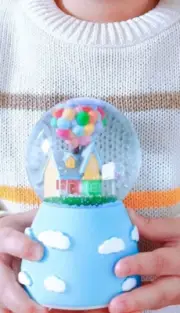 personalized snow globe UP Movie - with your name