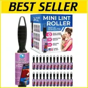 360 Extra Sticky Sheets in Handy Mini Lint Rollers - Ideal for Travel & Pet Hair