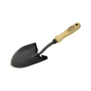 DeWit Mini Digging Shovel 5"x13.25" Tempered Boron Steel Head Short Wood Handle
