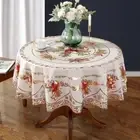 Modern Round Waterproof Tablecloth Oil-proof Table Cloth Tea Coffee Table Cover