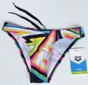 Arena Tulum NWT women 28 front-lined bikini bottom nylon/spandex swim suit GIFT