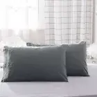 2pcs Pillowcase Fashion Reusable Bedding Set Nude Color Pillowcase Polyester