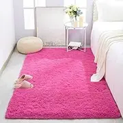 Plush Children's Bedroom Carpet Tent Play Rugs for Living Room Sofa Floor Cushions Soft Fluffy Home Area Rug,Tie Dyed Camel,100x200cm