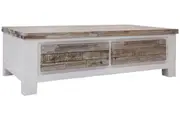 VI Homestead Solid Timber Coffee Table with 2 Drawers