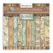 Stamperia Alterego 8" x 8" Background Selection Paper Pad Patterns Scrapbook