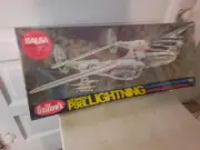 Guillows Lockheed P-38L Lightning Airplane Wood Model Kit # 2001 SEALED