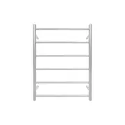 600*780*120mm Wall Mounted PVD 304 Stainless Steel Non-Heated Towel Rails - 6 Bar Round Brushed Stainless Steel