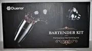 Duerer Bartender Kit with Stand, 23-Piece Cocktail Kit with Stylish Bamboo Stand