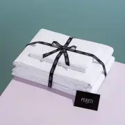 Pereti Italian Queen Sheet Set, 100% Cotton Sheets, Long Staple Satin Sheets ...