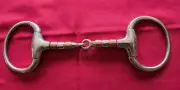 Eggbutt Snaffle Bit 5" Mouth Copper & SS Rollers NEW