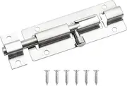 Door Sliding Bolt Latch, 3 Inch Sliding Bolt Latches Stainless Steel Bolt Locks Hardware with Screw for Window Door Furniture