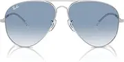 [Ray-Ban] Unisex OLD AVIATOR Classic, Gunmetal/Blue Gradient Polarized, 60 mm