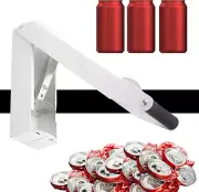 Heavy Duty Wall Mounted Can Crusher - White Can Crushers for Recycling Compactor