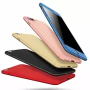 360° Hybrid Hard Thin Case Tempered Glass Cover for Apple iPhone 6 6s 7 Plus 8 X