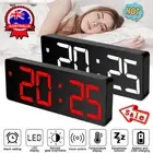 LED Digital Clock Mirror Display Snooze Alarm Temperature Time Table Desk DecoKP