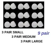 ear tips replacement for Sol Republic small medium large black earbuds