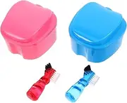PEPLAYTAL 2 Sets Toothbrush Kit Small Dog Toothbrush Toothbrush for Dentures Mini Travel Toothbrush Cleaning Kit Cleaner Dentures Bath