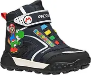 [Geox] Boy's J Trekkyup B ABX Snow Boot, Navy Black, 4.5 UK