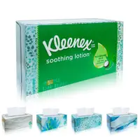 在飛比找松果購物優惠-【Kleenex】美國頂級柔滑盒裝面紙 130抽(添加椰油蘆