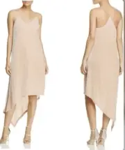 NWT BCBG MAXAZRIA ELANA V-NECK SYMMETRICAL HEM SIDE SLIT VELVET DRESS SZ S