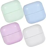 Healeved Travel Size Jars 4pcs Cream Lotion Containers 50g Reusable Lightweight Multi-color Perfect for Skincare Products