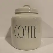 Rae Dunn COFFEE Canister - ceramic - dishwasher safe - very rare!