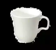 Oneida F1100000510 Eclipse White 8.5 oz Bone China Tall Cup - 3 Doz
