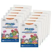 Pacon SunWorks 9" x 12" Construction Paper White 50 Sheets/Pack 10 Packs
