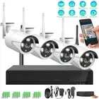 3MP Wireless Security Camera System Outdoor 4CH CCTV DVR Kit Home Camera Set NEW