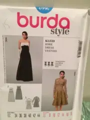 Burda Sewing Pattern 6996 Ladies Misses Evening Dress Size 8-18 Uncut
