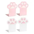 Slim for Cat Paw Bookends Decorative Book Stoppers Shelf Bookrack for Students 2