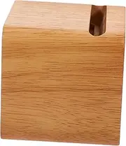 Tofficu Wooden Phone Stand with Sound Amplifier Multifunctional Cube Shaped Desktop Holder for Creative Cell Phone Use No Plug Required for Music Lovers Outdoors