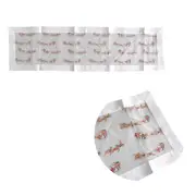 White Reindeer Sleigh Sheer Organza Glitter Table Runner 40 x 138 cm White